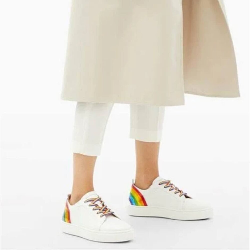 Christian Louboutin Arkenspeed Rainbow Leather Sneakers - Picture 10 of 10